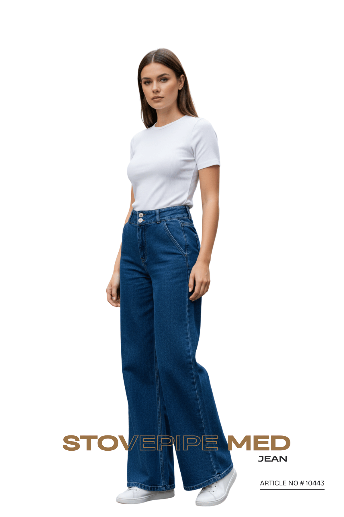 Stovepipe Med Jean by 3A APPARELS - Article #10443